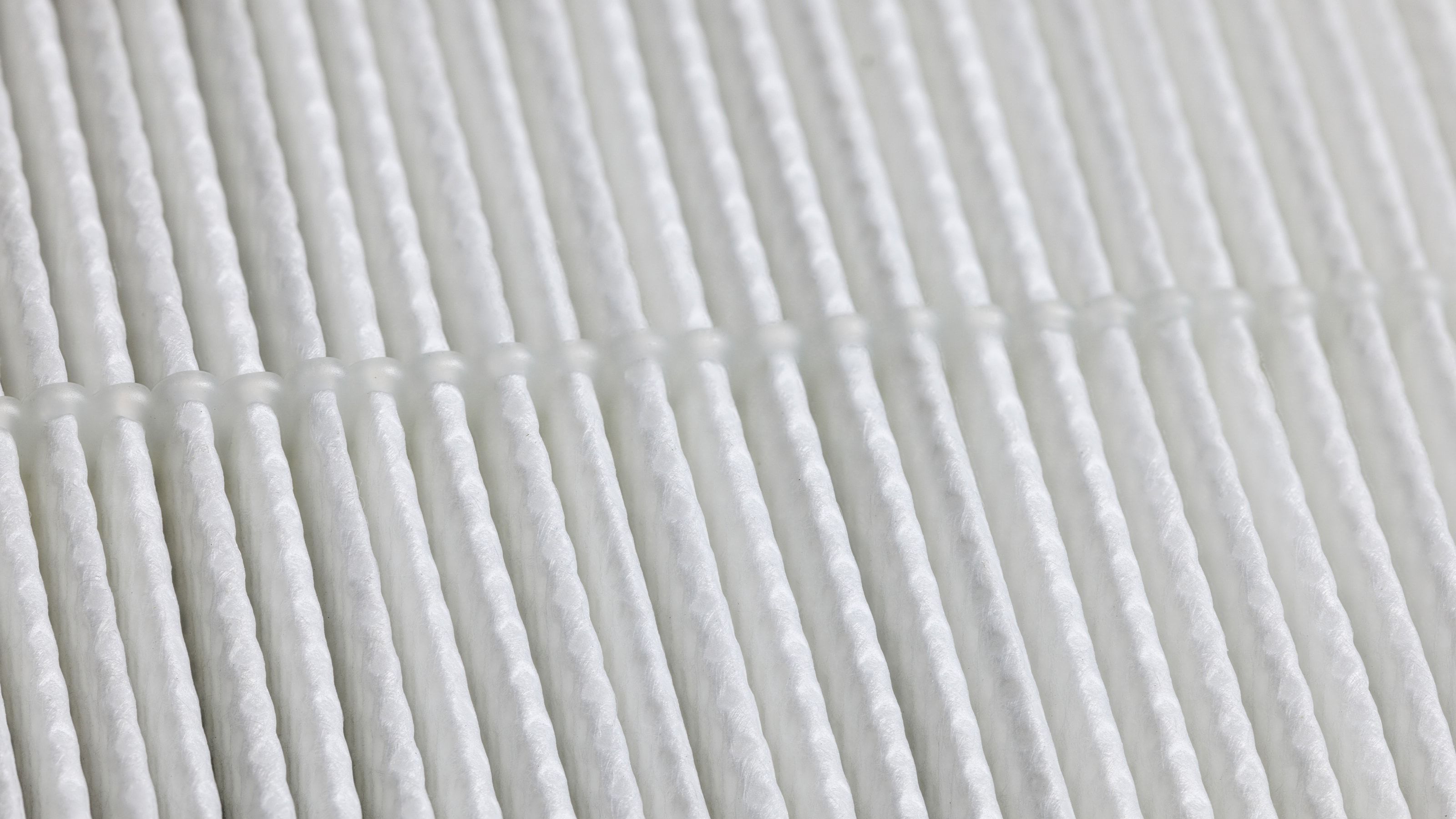 Primer plano de un filtro HEPA de alta eficiencia para partículas